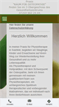 Mobile Screenshot of physiohof.de