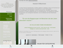 Tablet Screenshot of physiohof.de